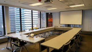 Conference Room A boardroom style